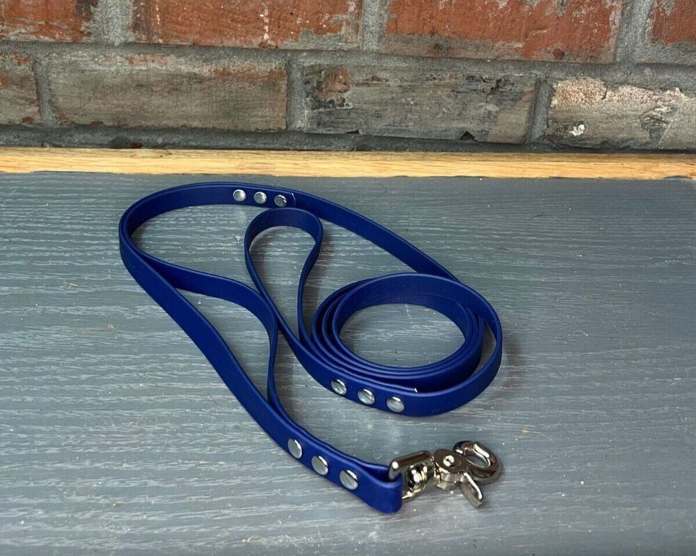 5.5’ Biothane Standard Dog Leash w/Traffic Handle 5/8" width Trigger Snap USA